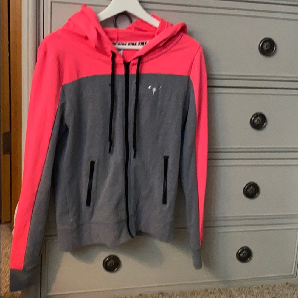 PINK zip up hoodie